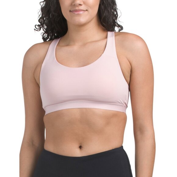 B. TEMPT'D BY WACOAL Blush Pink Be Active Cropped Sports Bra - Picture 1 of 2